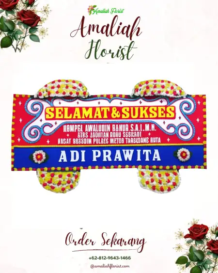 Papan Bunga Ucapan Selamat Plana